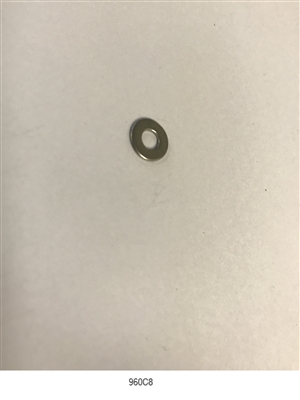 960C8 - #8 Flat Washer SST (.375 .174 .174) RoHS, Pkg/100
