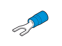 BF-U5 - CEMBRE - 16-14 AWG, BLUE, FORK TERMINAL,  STUD 5mm, (2052750), Bag/100