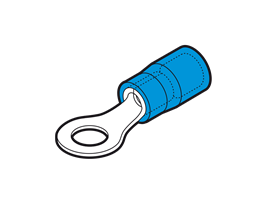 BP-M5 - CEMBRE -  BLUE,  16-14 GA #10 RING TERMINL HALLOGEN FREE SELF EXTINGUISHING UL RATED  , 2046325 , Bag/100