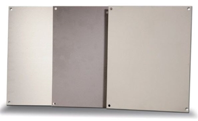 BP108A - ATTABOX - Standard Aluminum Back Panel 10 x 8 inches used for Heartland, Commander, Freedom, and Centurion series