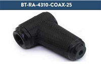 BT-RA-4310-COAX25 - GAMMA - Weatherproof right angle silicone boot for 4.3-10 connectors to 1/4â€³ coax, Pkg/100