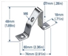 CA603 - ALTECH - BRACKET-Angled DIN Rail Support