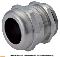 CD09AA-BR - Sealcon/Hummel - HSK-M Pg 9 for cable 4-8 mm made of nickel plated brass, (1609090001), Pkg/50