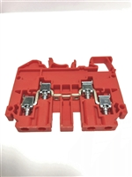 CMC2-2/R - Altech - DIN Term Blk, Screw, 4 Conn, 35A, 600V, 22-10AWG, 6mm, red (50PK)