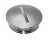 CRB-21 - MENCOM - PG21, Nickel Plated Brass, Threaded Blanking Plug