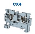 CX4 - ALTECH - DIN Term Blk, Spring, Feed-Thru; 30A, 600V, 24-10AWG, 6mm, grey, Pkg/100