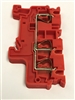 CX4/3/R - ALTECH - DIN Terminal, Spring, 3 conn; 30A, 600V, 24-10AWG, 6mm, red