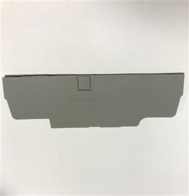 EPCX4/4 - ALTECH - End Plate, grey; use with DIN Term Blk CX4/4, Pkg/50