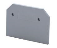EPDDFL4U - ALTECH - End Plate, grey, use with DIN Term Blk DDFL4U, DDFL4ULR, Std. Pack of 50