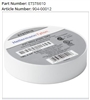 ETST6610/904-00012 - HELLERMANNTYTON - Electrical Tape, .75" x 66' Roll, 7.0 mil Thick, PVC, White, 10 rolls/pkg