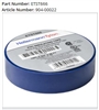 ETST666 (904-00022) - HELLERMANNTYTON - Electrical Tape, .75" x 66' Roll, 7.0 mil Thick, PVC, Blue, 10 rolls/pkg