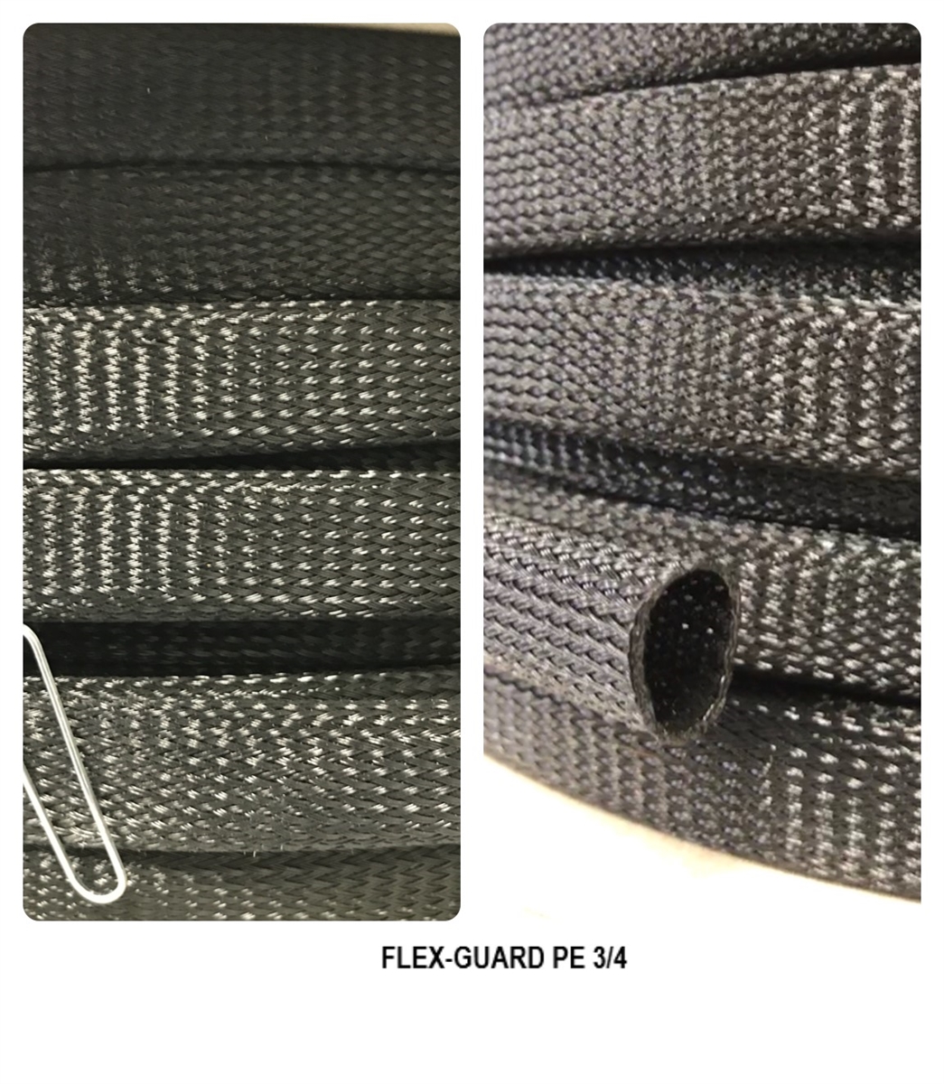 FLEX-GUARD PE 3/4 - ALTA - 3/4 General purpose braided PET monofilament  sleeving