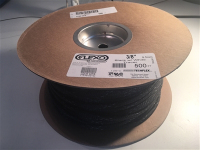 FR-3/8-0 - ALTA - Braided sleeving produced from polyester PET 500 ft Spool