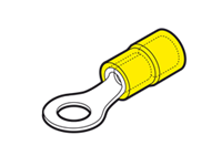 GF-M6 - CEMBRE - 12-10 AWG RING TERMINAL, M6 STUD, (2054150), Bag/100