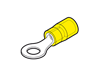 GP-M5 - CEMBRE - 12-10AWG Yellow Ring Terminal, M5 Stud , 2046625 , Bag/100