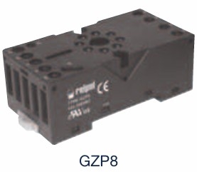 GZP8 - ALTECH - Relay socket, dr, screw term., R15; 12A, 300VAC, Pkg/10