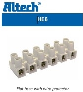 HE6WPR/12 - ALTECH - Eurostrip,12 pole,12mm spacingflat base, 40A, 300V, 20-10AWG Std Pk/25