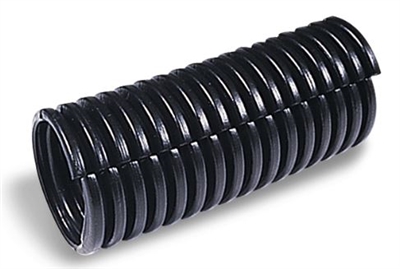 LCP-500 - Waytek - Corrugated Loom .500" ID split Polyethylene Black