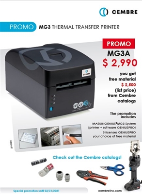 MG3a - Cembre - Markingenius MG3 Thermal transfer printer