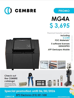 MG4A - CEMBRE - MARKINGENIUS-MG4, The solution for all of your identification & labelling requirements