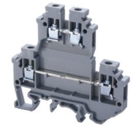 ODL4U/Y - Altech - DIN Term Blk, Screw, 2 Level, Offset, 35A, 600V, 22-10AWG, 6mm, yellow (50 PK)