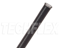 PTN0.13BK - TECHFLEX - 1/8" -  BLACK General purpose Expandable Braided Sleeving Pkg/1000'