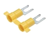 PV10-10LFB-2K - PANDUIT - Fork Terminal Locking, Yellow Vinyl Barrel Insulated, 12 to 10AWG; No. 10