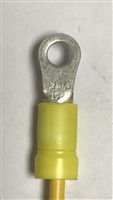 PV10-6R-D - PANDUIT - Ring Terminal, vinyl insulated, 12 - 10 AWG, #6 stud size, funnel entry