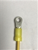 PV10-8R-D - PANDUIT - Ring Terminal, vinyl insulated, 12 - 10 AWG, #8 stud size, funnel entry