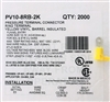 PV10-8RB-2K - PANDUIT - Ring Terminal, Vinyl Insulated, 12-10 AWG wire range, #8 Stud Size-RoHS