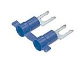 PV14-8LFB-3K - PANDUIT - Fork Terminal Locking, Blue Vinyl Insulated, 16-14AWG, #8 Stud Size, Funnel Entry-RoHS