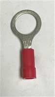 PV18-38R-M - PANDUIT - Ring Terminal, vinyl insulated, 22 - 18 AWG, 3/8" stud size, funnel entry