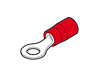 RP-M10 - CEMBRE - 22-16AWG Red Ring Terminal, M10 Stud, 2046045, Bag/100