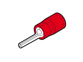 RP-P12 - CEMBRE - 22-16AWG Red  Pin Terminal, 2046120 , Bag/100