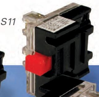 S11 - ALTECH/TELNIC - Contact Block for 30 mm Oper.; Red, 1 NO + 1 NC