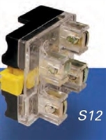 S12 - ALTECH/TELNIC - Contact Block for 30 mm Oper.; Yellow, 1 NO + 1 NC