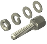 ST9435-36 - LYN-TRON - Jack Screw Bulk Kit, Hex, Zinc Yellow Chromate, Steel, #4-40, 3/16" Body Length (Bulk Pkg/100)