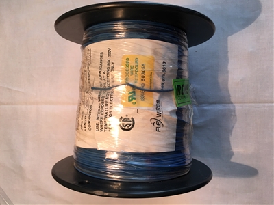 UL1007-20G-6 - BLUE - 10/30 Stranding Tinned Copper, PVC Insulation, -40 to 105 Degrees, 0.069 Diameter Insulation, 0.016 Insulation Thickness, UL1569