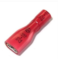 XSO9774 - HOLLINGSWORTH - Slip-On 22-18 Gauge .020 x.187 Funnel FIIG Female Vinyl Insulation Red Fully Insulated (XS09774)