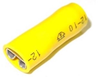 XSO9788 - HOLLINGSWORTH - Slip-On 12-10 Gauge .032 x.250 Funnel FIIG Female Vinyl Insulation Yellow Fully Insulated