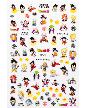 Dragon Ball Z Nail Stickers # 456