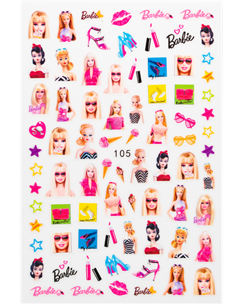 Barbiee Nail Stickers # 454