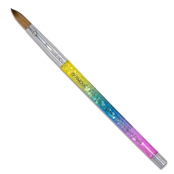 #10 100% Kolinsky Nail Brush (Aqua Rainbow)