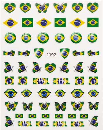 Brazil Nail Stickers # 469