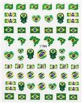 Brazil Nail Stickers # 467
