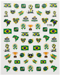 Brazil Nail Stickers # 465