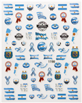 Argentina Nail Stickers # 461
