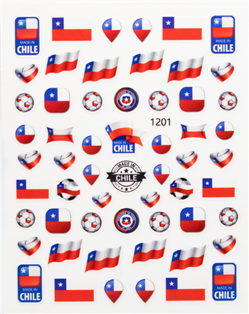 Chile Nail Stickers # 451