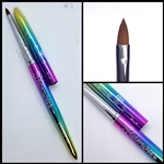 #2 100% Kolinsky 3D Nail Brush (Diamond Rainbow)