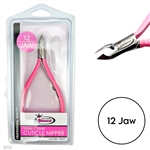 CUTICLE NIPPER 12 Jaw (Silver/Pink)